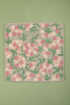 Ex Sample/Seconds Pale Blue with Pink Flowers Embroidered Cushion Cover
