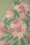 Ex Sample/Seconds Pale Blue with Pink Flowers Embroidered Cushion Cover