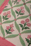 Ex Sample/Seconds Laurel & Taffy Block Print Cotton Cushion Cover