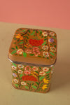Ex Sample/Seconds Brown Kashmiri Storage Tin