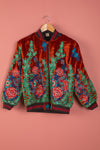 Ex Sample/Seconds Rust Velvet Embroidered Jacket 100% Cotton - Small/Medium