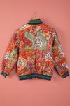 Ex Sample/Seconds Red Kantha Jacket 100% Cotton - Small/Medium