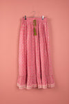 Ex Sample/Seconds Pink 100% Cotton Long Skirt - Small
