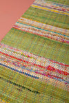 Seconds Green & Rainbow Chindi Table Runner
