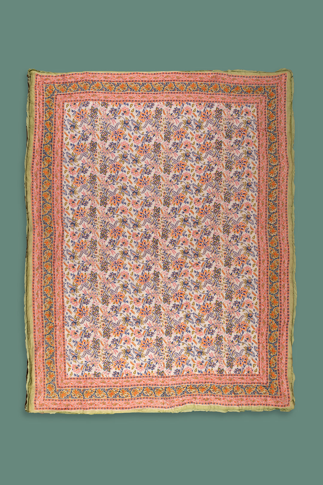Ex Sample/Seconds Pistachio Blossom Floral Quilt