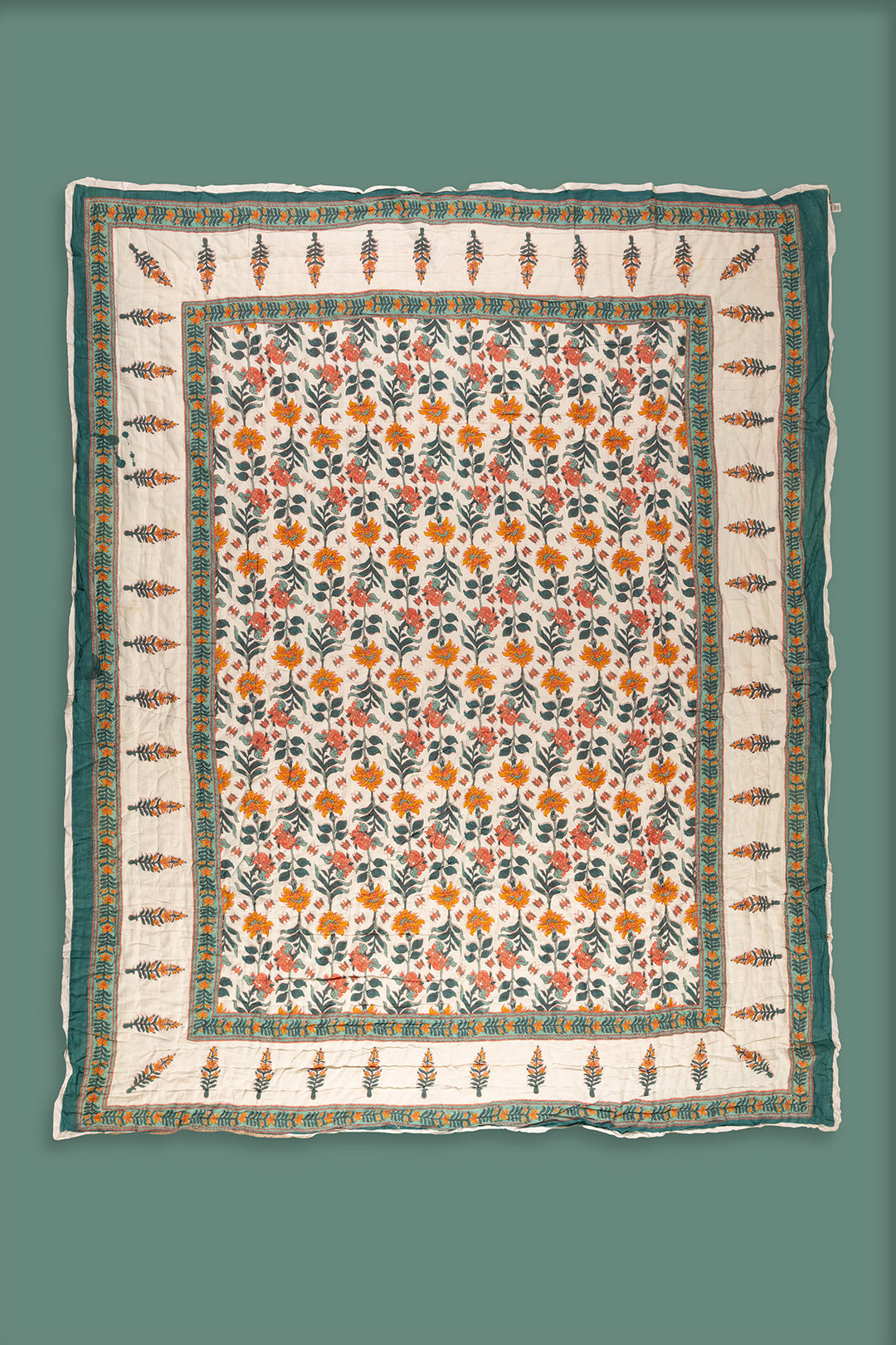 Ex Sample/Seconds Delft Ether Floral Quilt