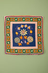 Ex Sample/Seconds Navy Passion Flower 100% Recycled Cotton Cushion Cover - 01