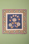 Ex Sample/Seconds Navy Passion Flower 100% Recycled Cotton Cushion Cover - 02