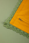 Ex Sample/Seconds Yellow Floral Embroidered Cushion Cover