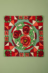 Ex Sample/Seconds Juliet Roses Stained Glass Cushion Cover