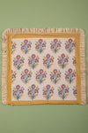 Ex Sample/Seconds Cornflower & Lilac Block Print Cushion Cover