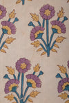 Ex Sample/Seconds Cornflower & Lilac Block Print Cushion Cover