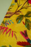 Ex Sample/Seconds Lime Bird Of Paradise Velvet Cushion Cover