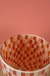 Ex Sample/Seconds Red & Pink Mosaic Glass Vase