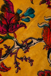 Ex Sample/Seconds Mustard Tree of Life Velvet Fabric by the Metre