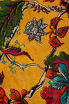 Ex Sample/Seconds Mustard Tree of Life Velvet Fabric by the Metre