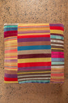 Ex Sample/Seconds Striped Velvet Footstool