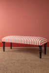 Ex Sample/Seconds Orange & Red Stripe Bench