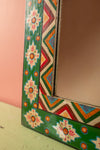 Ex Sample/Seconds Clover Fields Green & Orange Hand Painted Mirror