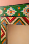 Ex Sample/Seconds Clover Fields Green & Orange Hand Painted Mirror