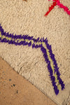 Ex Sample/Seconds Vintage Moroccan Azilal Tufted Wool Rug