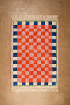 Ex Sample/Seconds Lizzie Pink & Red Chequered Recycled Cotton Large Rug - 01