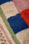 Ex Sample/Seconds Lizzie Pink & Red Chequered Recycled Cotton Large Rug - 01
