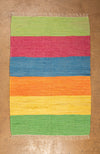 Ex Sample/Seconds Bright Block Stripe Recycled Medium Rug
