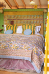 Cecily Hand Block Print Cotton Quilt