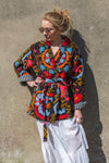 Black Suzani Embroidered Velvet Jacket - 19