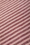 Plum & Dusty Rose 100% Recycled Cotton Striped Throw