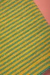 Yellow & Green 100% Recycled Cotton Striped Throw
