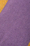 Lilac & Yellow Recycled Cotton Wide Stripe Throw