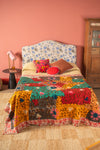 Suzani Embroidered Vintage Kantha Throw - 15