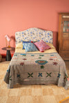 Suzani Embroidered Vintage Kantha Throw - 06