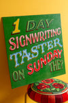 'Signwriting Taster' Fairground Sign