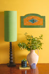 Green & Yellow Diamond Mirror Panel - 01