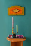 Green & Orange Diamond Mirror Panel - 05