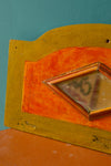Green & Orange Diamond Mirror Panel - 05