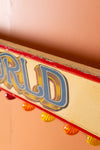 'World of Fun' Handpainted Fairground Sign