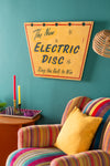 Electric Disc Wooden Fairground Sign