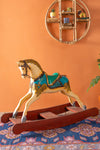 Blue 'Eddie' Carousel Rocking Horse