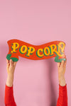 'Popcorn' Fairground Scroll Sign