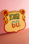 Shield Fairground Ride Fare Sign - 02