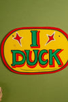 Oval 'Ducks' Wooden Fairground Sign - 01