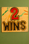 'Wins' Wooden Fairground Sign