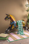 Black & Gold Fairground Carousel Horse