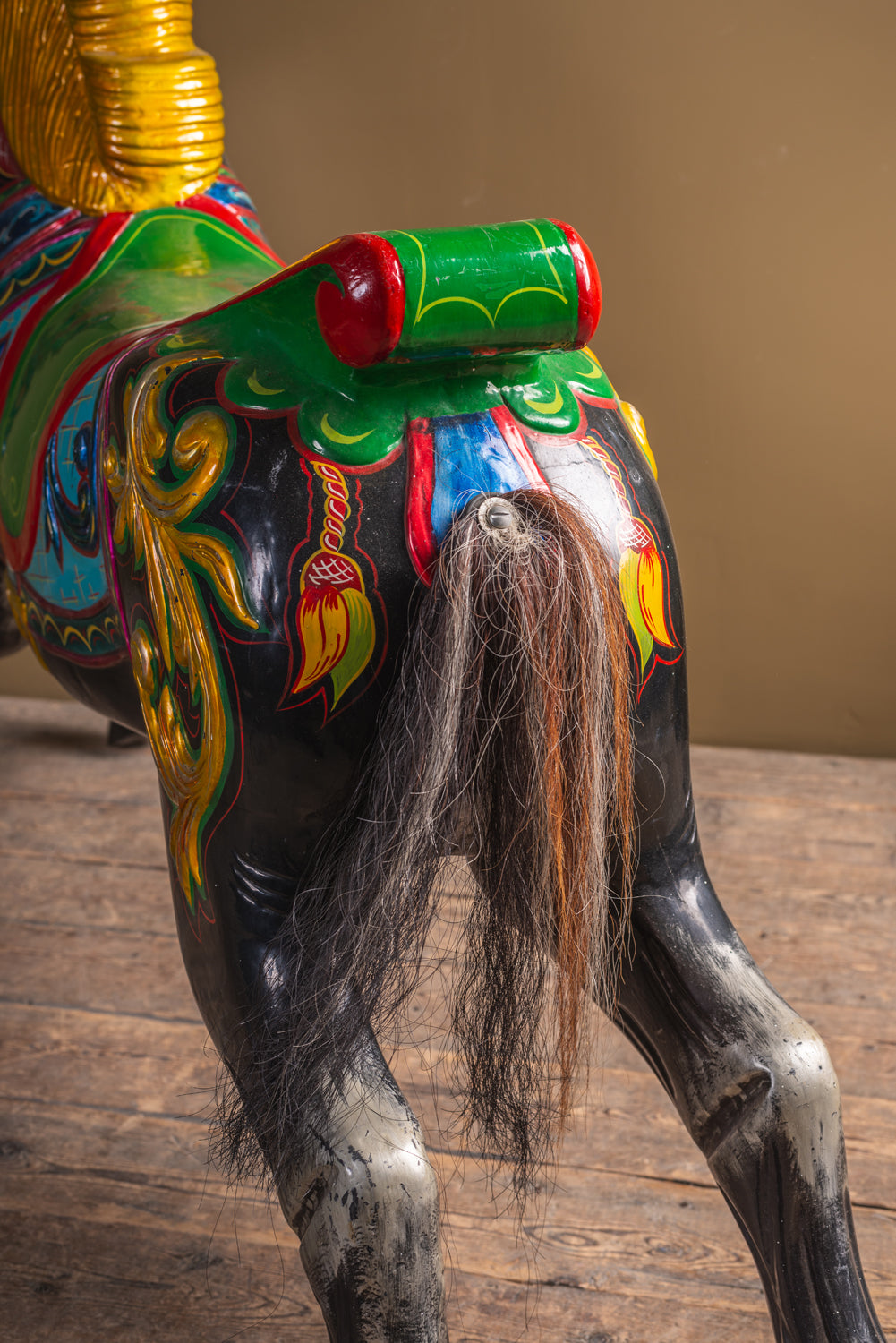 Black & Gold Fairground Carousel Horse – Ian Snow Ltd
