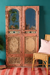 Pair of Pink Door Panel Mirrors