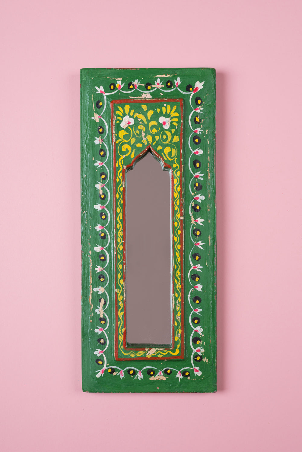 Hand Painted Vintage Arch Mirror (Re-worked) - 42
